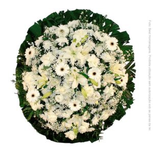 Coroa de Flores Luxo Branca