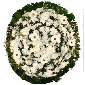 Coroa de Flores Tradicional Branca